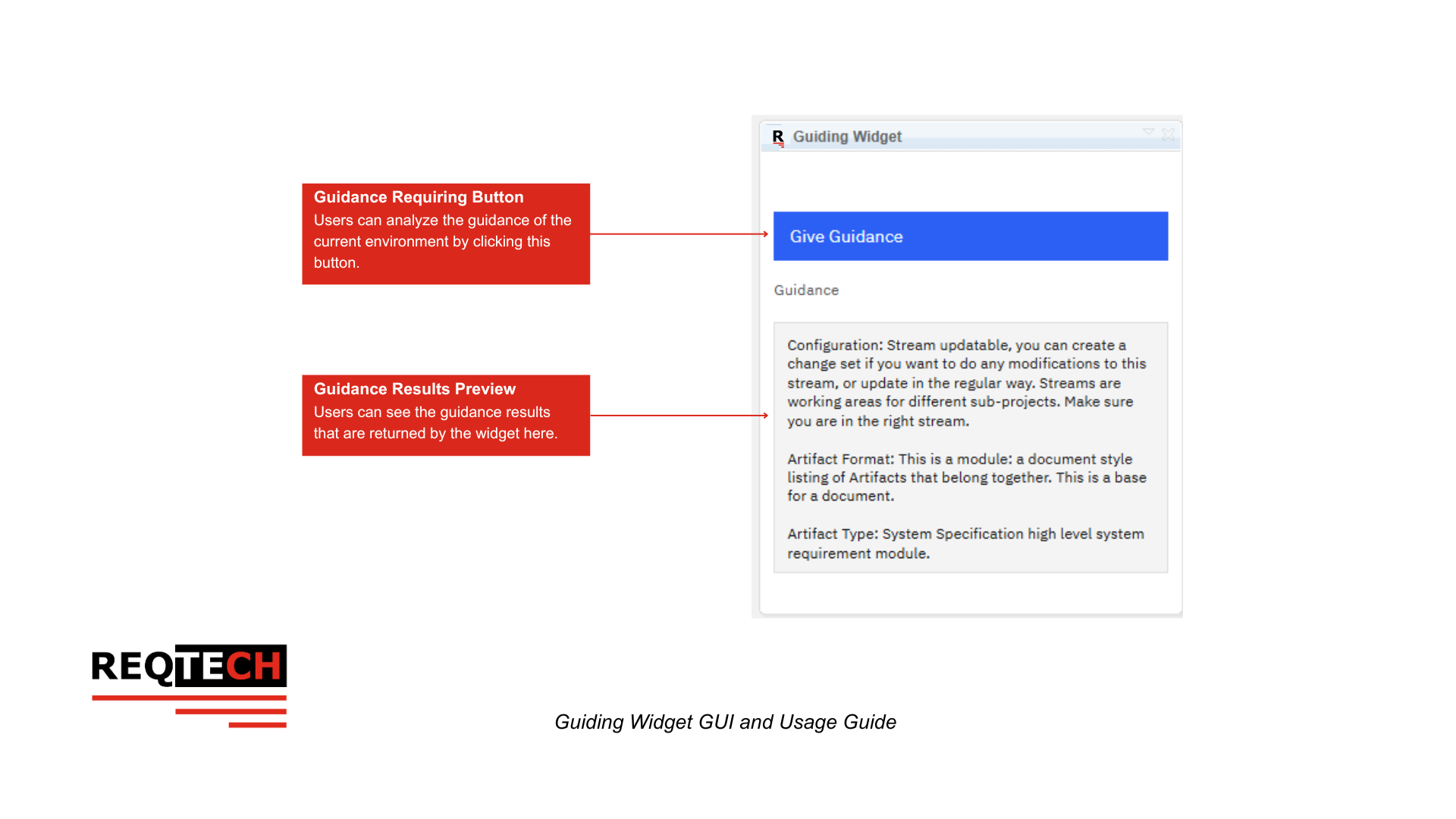 The Project Area Mode GUI Layout