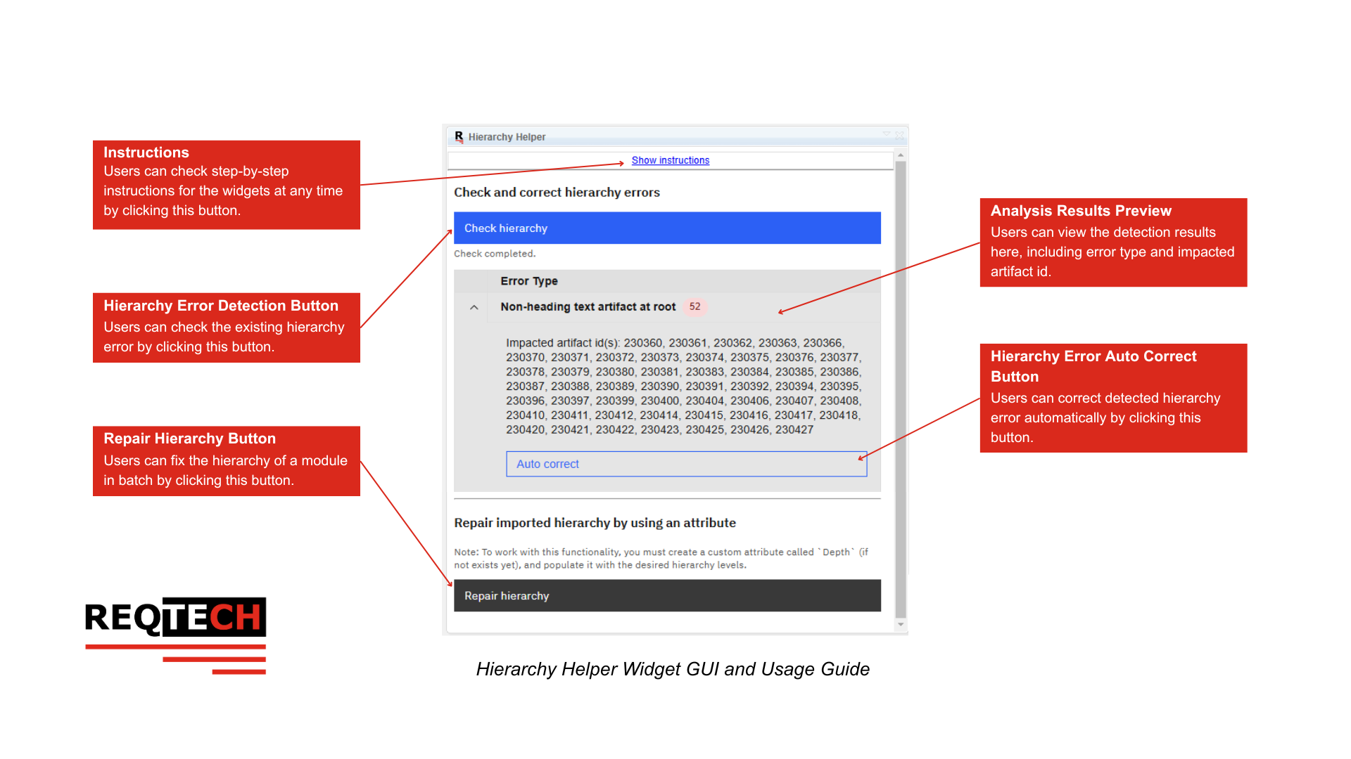 The Project Area Mode GUI Layout